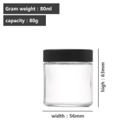 3 ounce V2 flush mount, child-resistant packaging, transparent glass base, cylindrical design.
