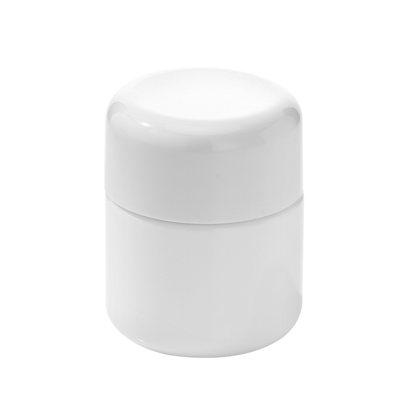3 Ounce White Glass Jar 
for Childproof 
Anti-Theft Packaging