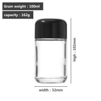 4 Ounce Transparent Glass Jar 
for Childproof Anti-Theft Packaging