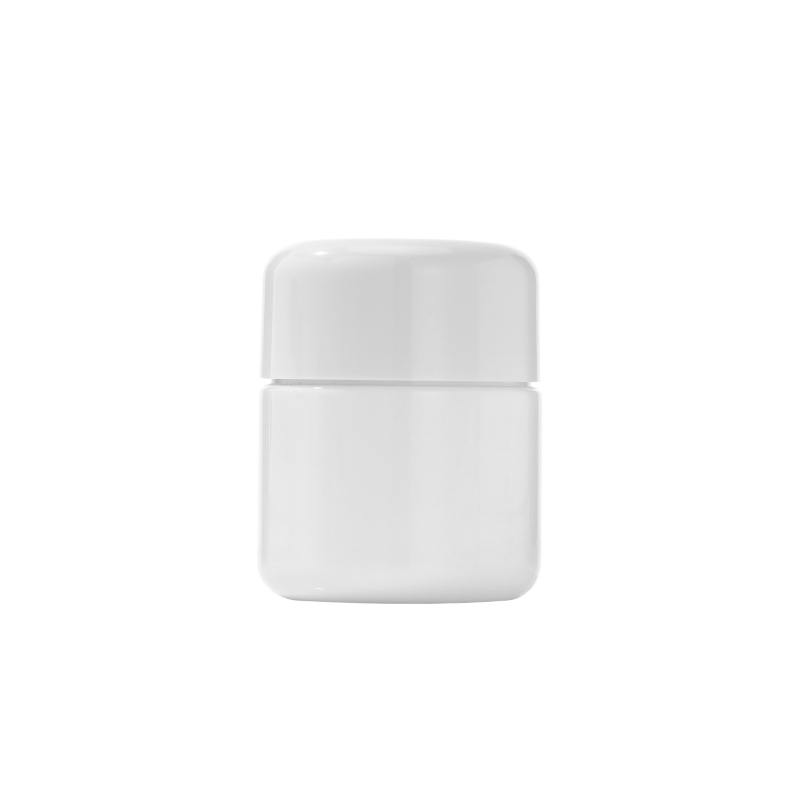 3 Ounce White Glass Jar 
for Childproof 
Anti-Theft Packaging