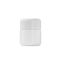 3 Ounce White Glass Jar 
for Childproof 
Anti-Theft Packaging
