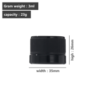 3 ml clear glass concentration container - Childrens anti-theft packaging