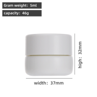 5 ml white glass concentration container - Childrens anti-theft packaging