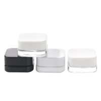 Two 5ml child-safe anti-theft glass jars with transparent packaging.
