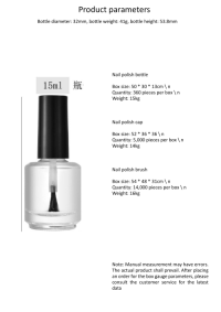 15 ml Nail polish bottle