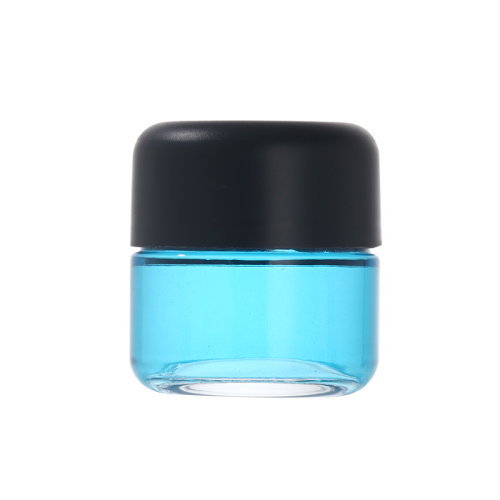 2 Ounce Transparent Glass Jar for Childproof Anti-Theft Packaging