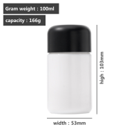 4 Ounce White Glass Jar for Childproof Anti-Theft Packaging